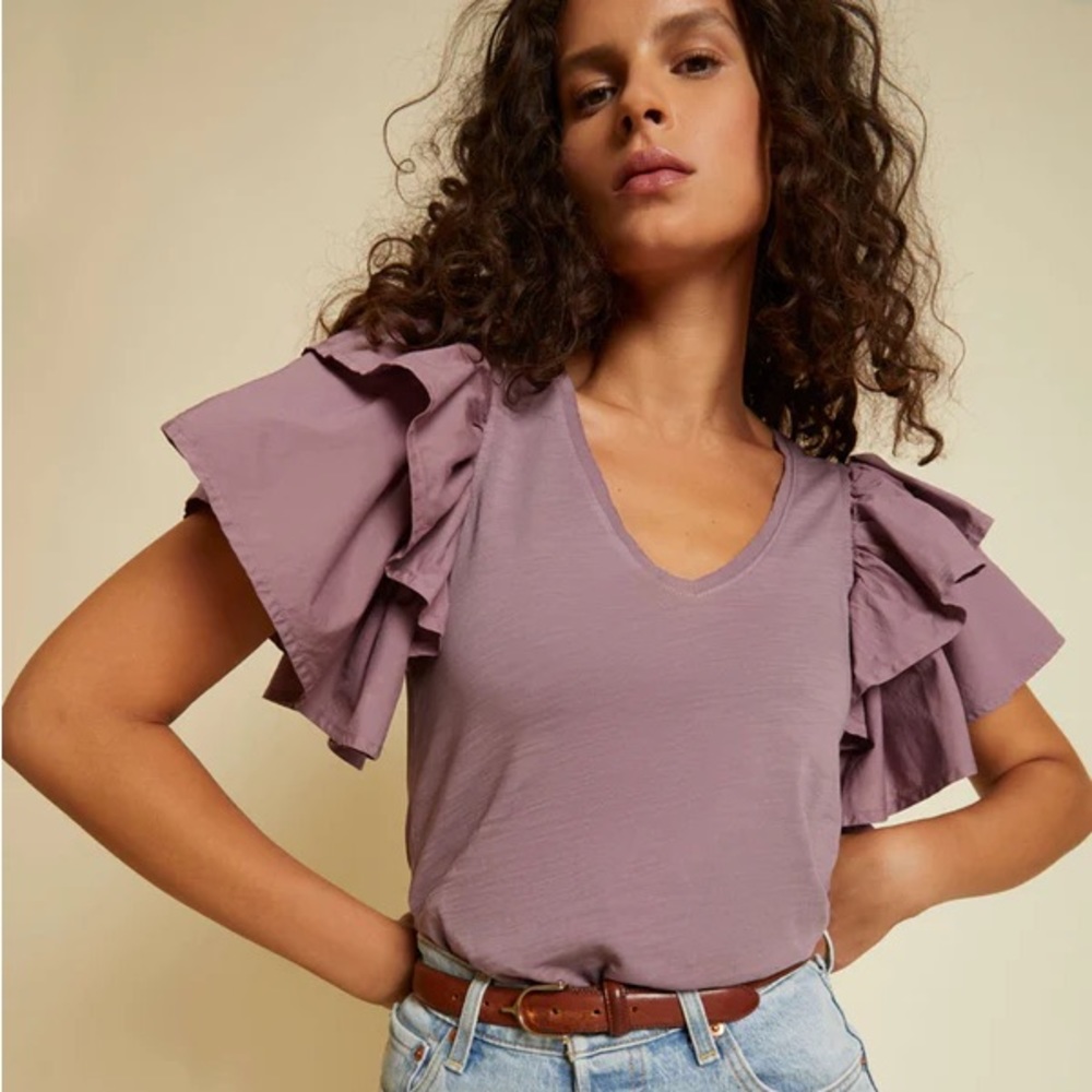 Nation LTD Bindi Ruffle Tee